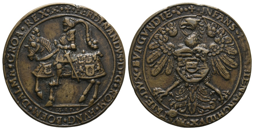  Haus Habsburg; Nachahmung des Schautalers 1541; Bronze; 32,64 g; Ø 50,3 mm   