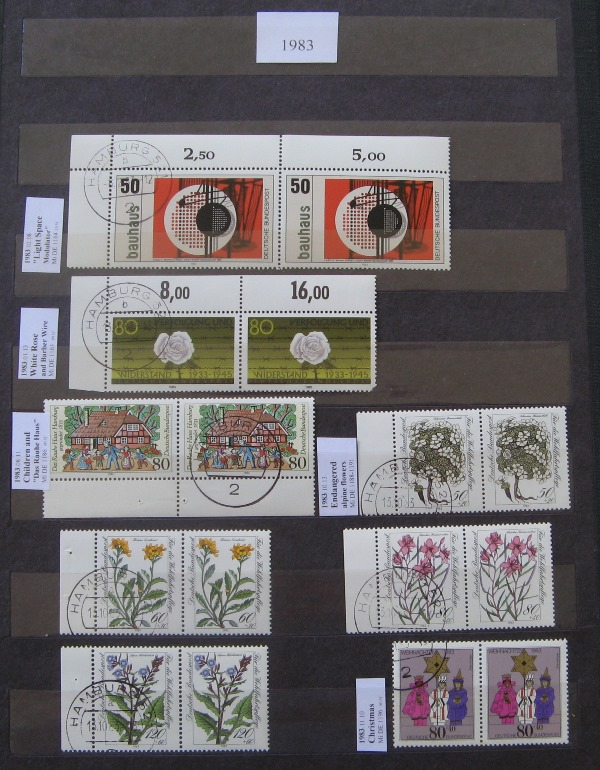  1983, Germany, Stamp Set, Mi 1163-1196, MNH (16 pcs)   