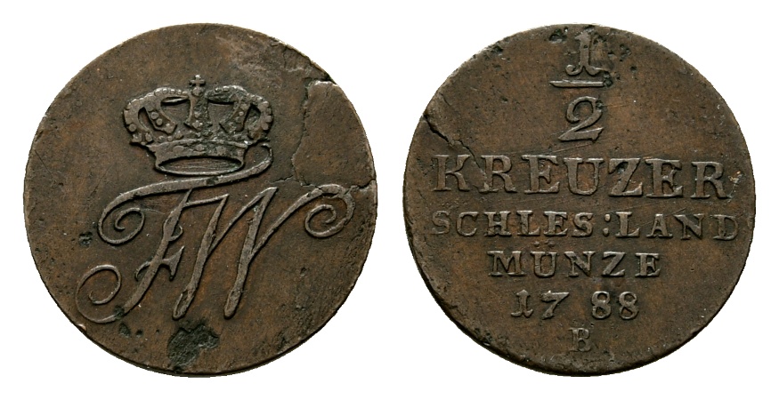  Altdeutschland; Kleinmünze 1788   