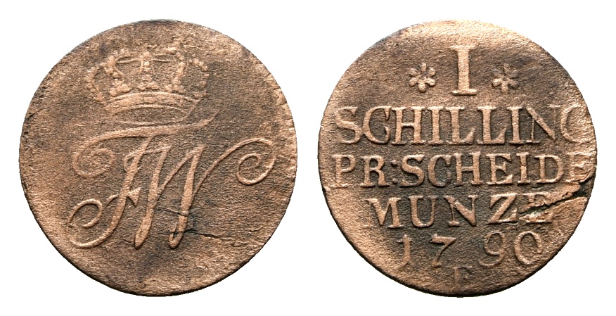  Altdeutschland; Kleinmünze 1790   