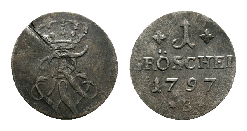  Altdeutschland; Kleinmünze 1797   