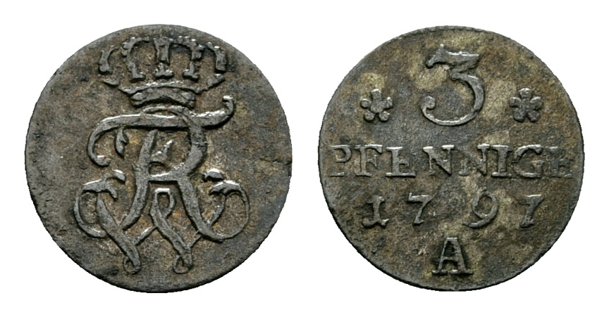  Altdeutschland; Kleinmünze 1797   