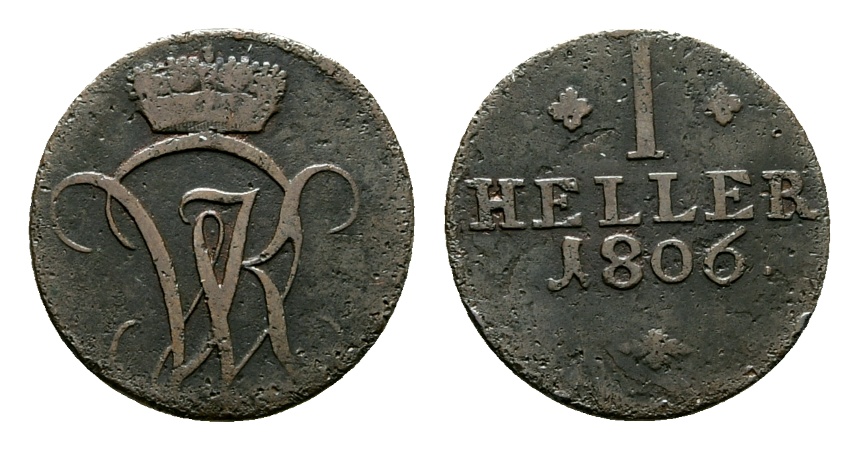  Altdeutschland; Kleinmünze 1806   