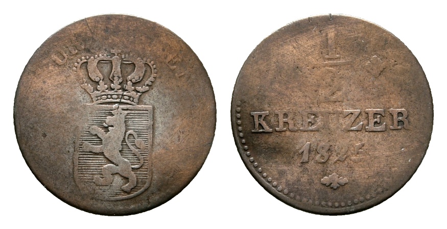  Altdeutschland; Kleinmünze 1825   