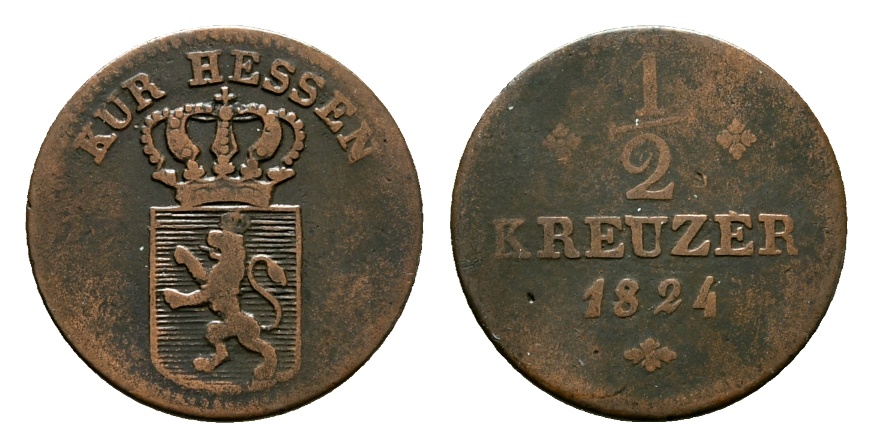  Altdeutschland; Kleinmünze 1824   
