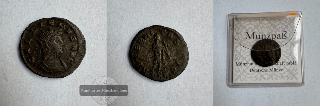  Römisches Kaiserreich Antoninian Gallienus (253-268) FM-Frankfurt Kupfer/Billon: 3,13g   