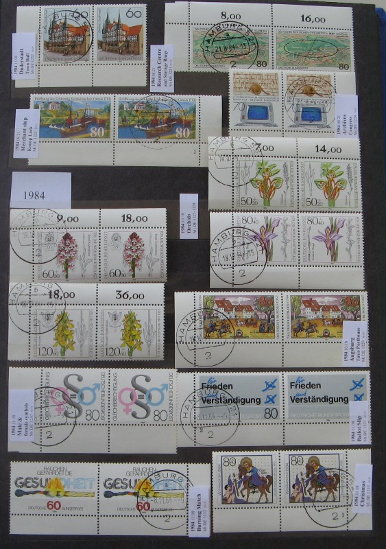  1984, Germany, Stamp Set, Mi 1221-1233, MNH (26 stamps)   