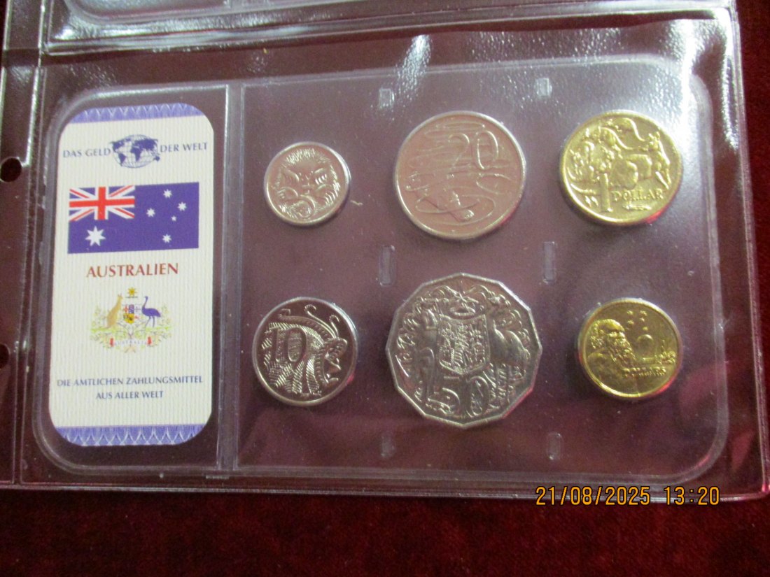  Kursmünzen Australien siehe Foto Gewicht: Ca- 61g/- 1   