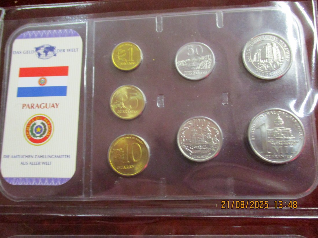  Kursmünzen Paraguay siehe Foto Gewicht: Ca- 30g/- 1   