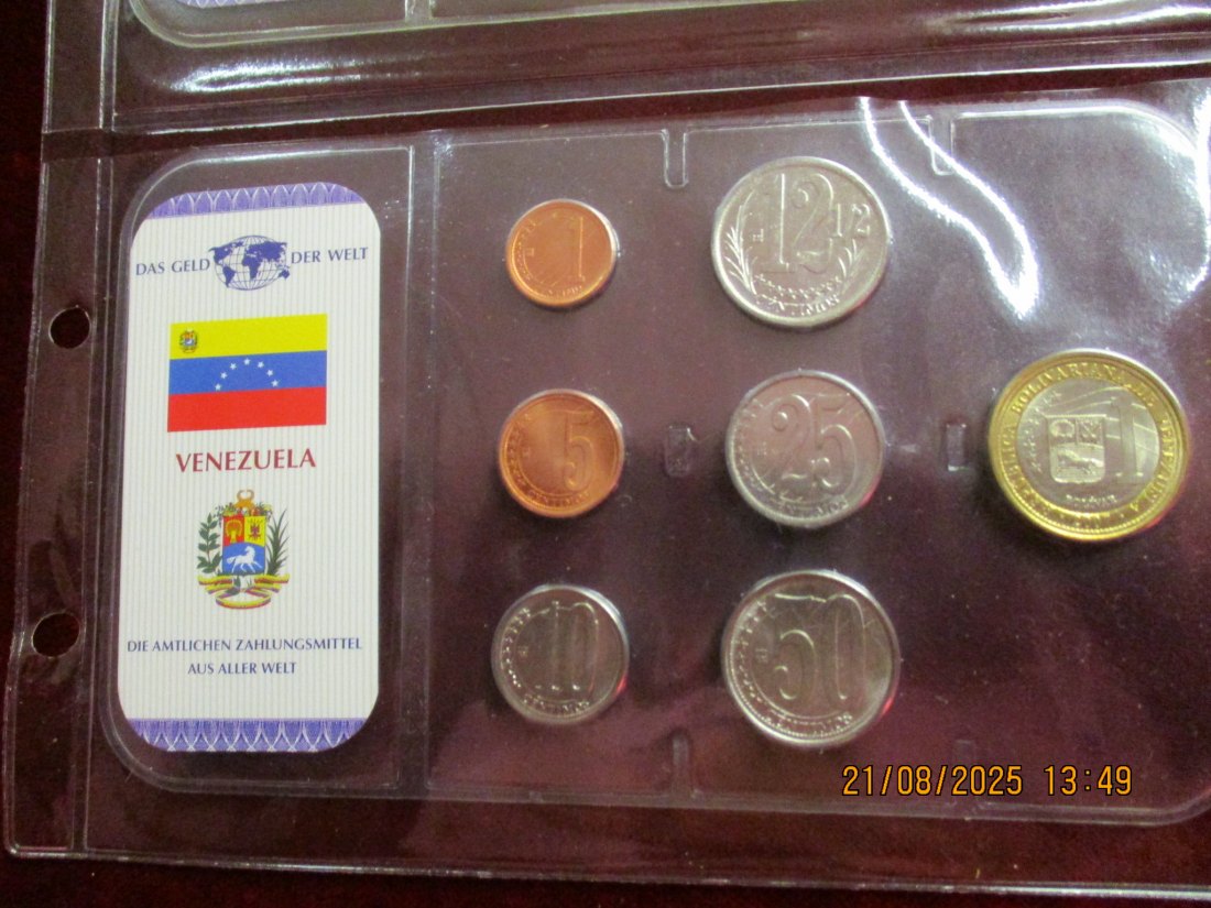  Kursmünzen Venezuela siehe Foto Gewicht: Ca- 35g/- 1   
