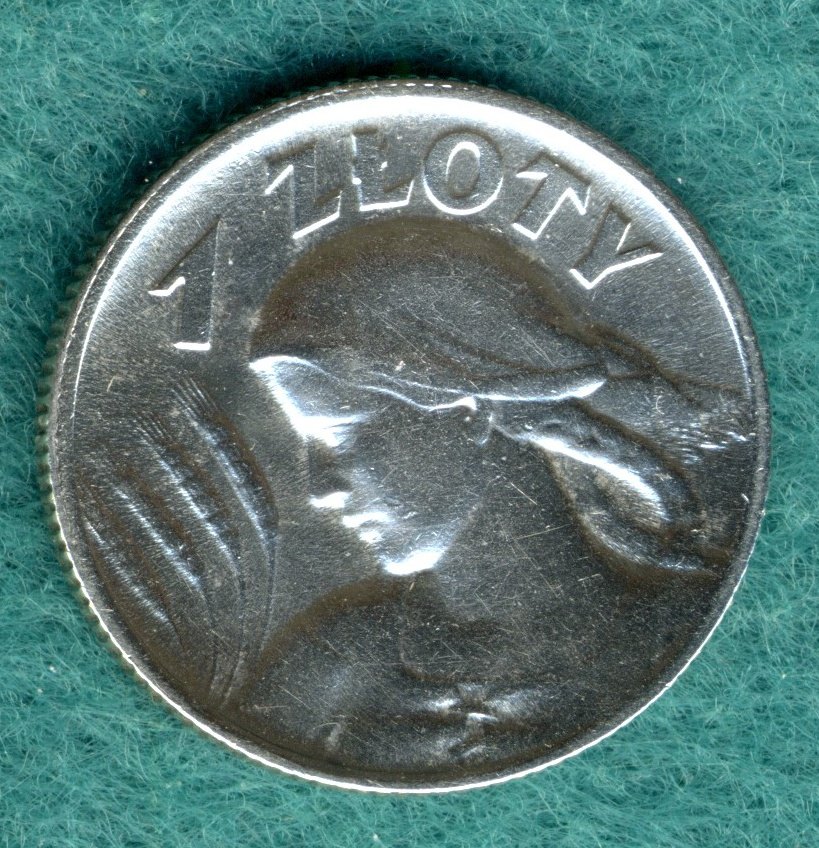  Polen - 1 Zloty 1925 (London) - Silber   