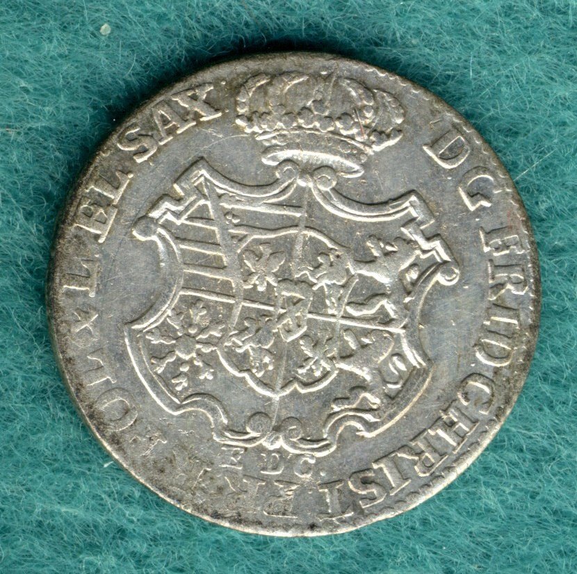  Sachsen - Friedrich August III. - 1/12 Thaler 1763 EDC   