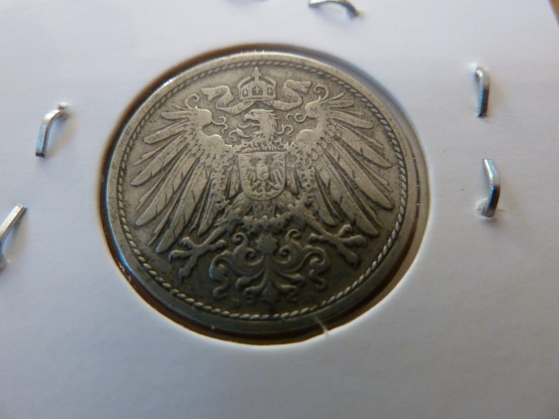  Kaiserreich 10 Pfennig 1912 -D- Jaeger 13. Vorzüglich   