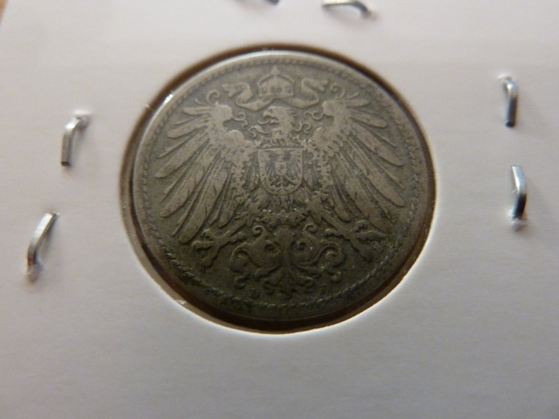  Kaiserreich 10 Pfennig 1905 -D- Jaeger 13. Vorzüglich   