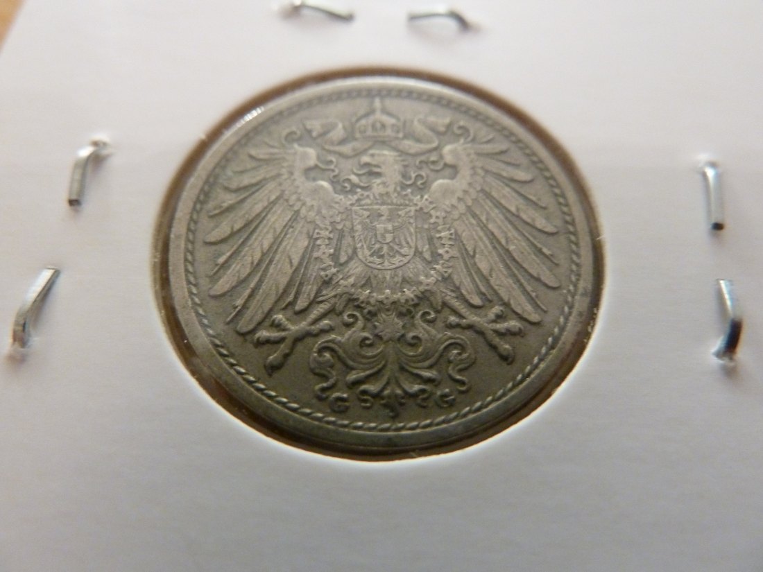  Kaiserreich 10 Pfennig 1912 -G- Jaeger 13. Vorzüglich   