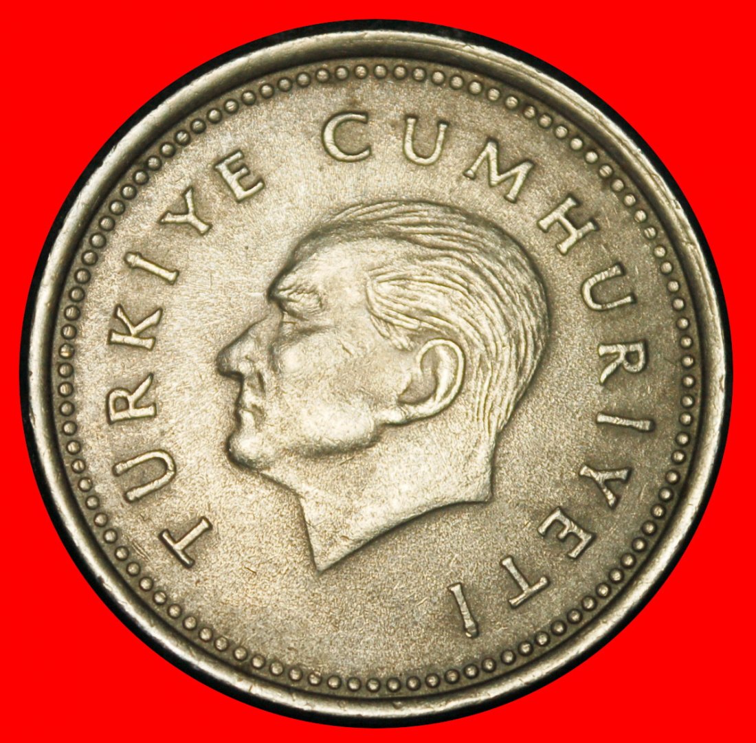  Ⰶ ATATURK (1923-1938): TURKEY ★ 1000 LIRAS 1992 ERROR! TYPE 1990-1994!★LOW START★ NO RESERVE!   