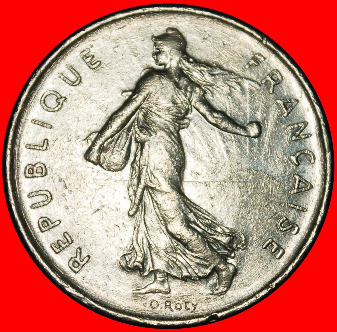 Ⰶ SUN NOT SILVER (1969-2001): FRANCE ★ 5 FRANCS 1978! ERROR!★LOW START★ NO RESERVE!