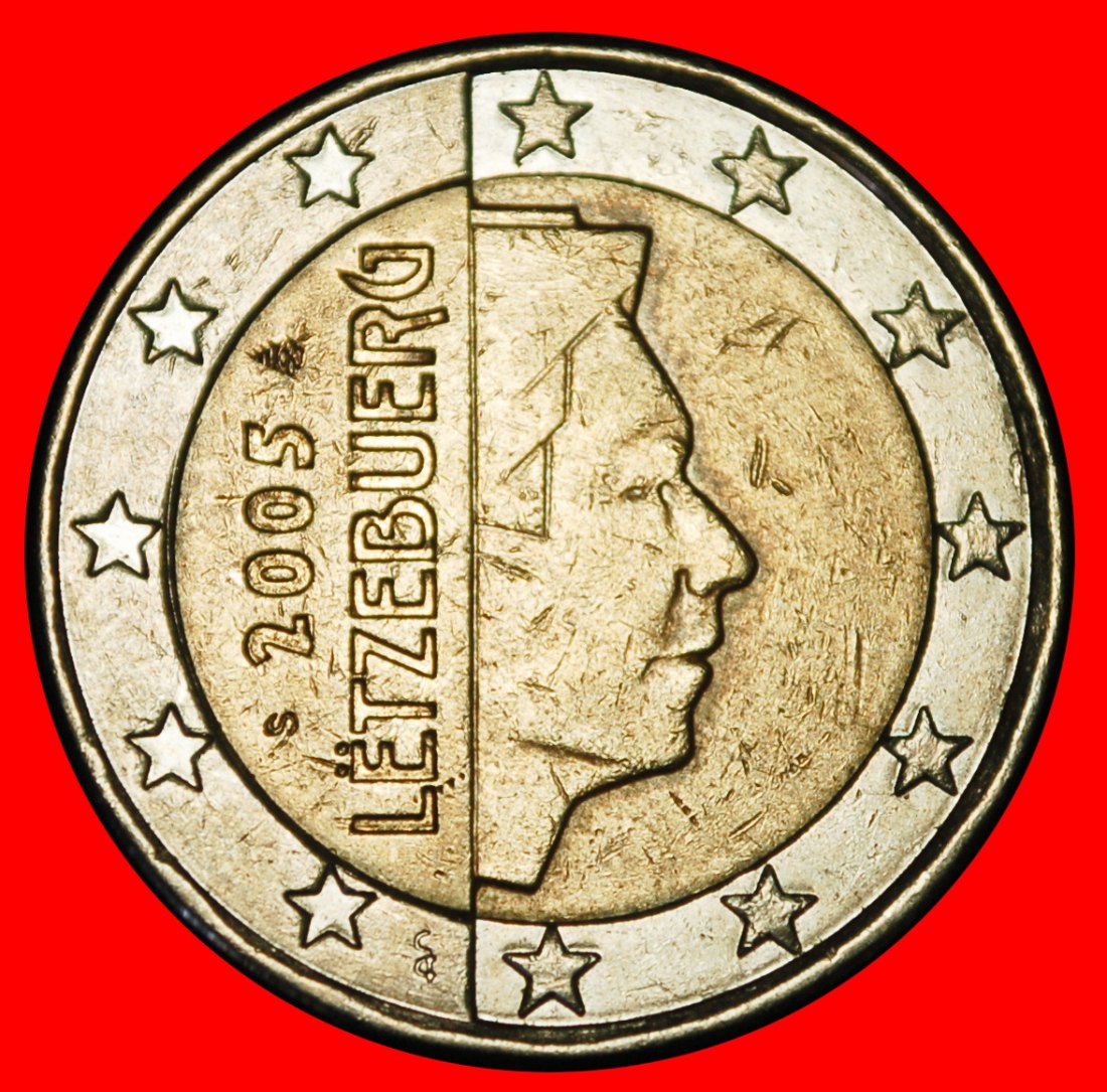 Ⰶ FINNLAND PHALLISCHE TYP (2002-2025): LUXEMBURG ★ 2 EURO 2005! HENRI I. (2000-)★OHNE VORBEHALT!