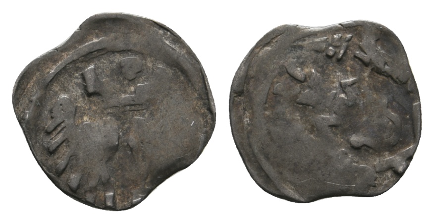  Mittelalter; Pfennig 0,74 g   