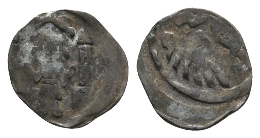  Mittelalter; Pfennig 0,67 g   