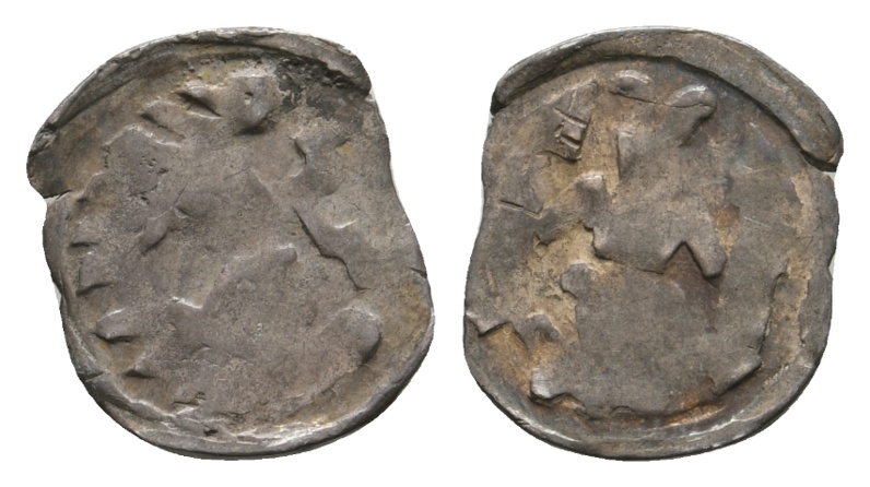  Mittelalter; Pfennig 0,75 g   