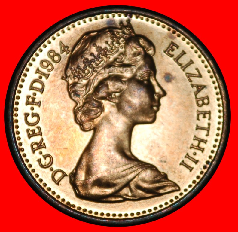  ⰆLAST TYPE 1982-1984:GREAT BRITAIN★1/2 PENNY 1984 RARE★ELIZABETH II 1953-2022★LOW START★ NO RESERVE!   