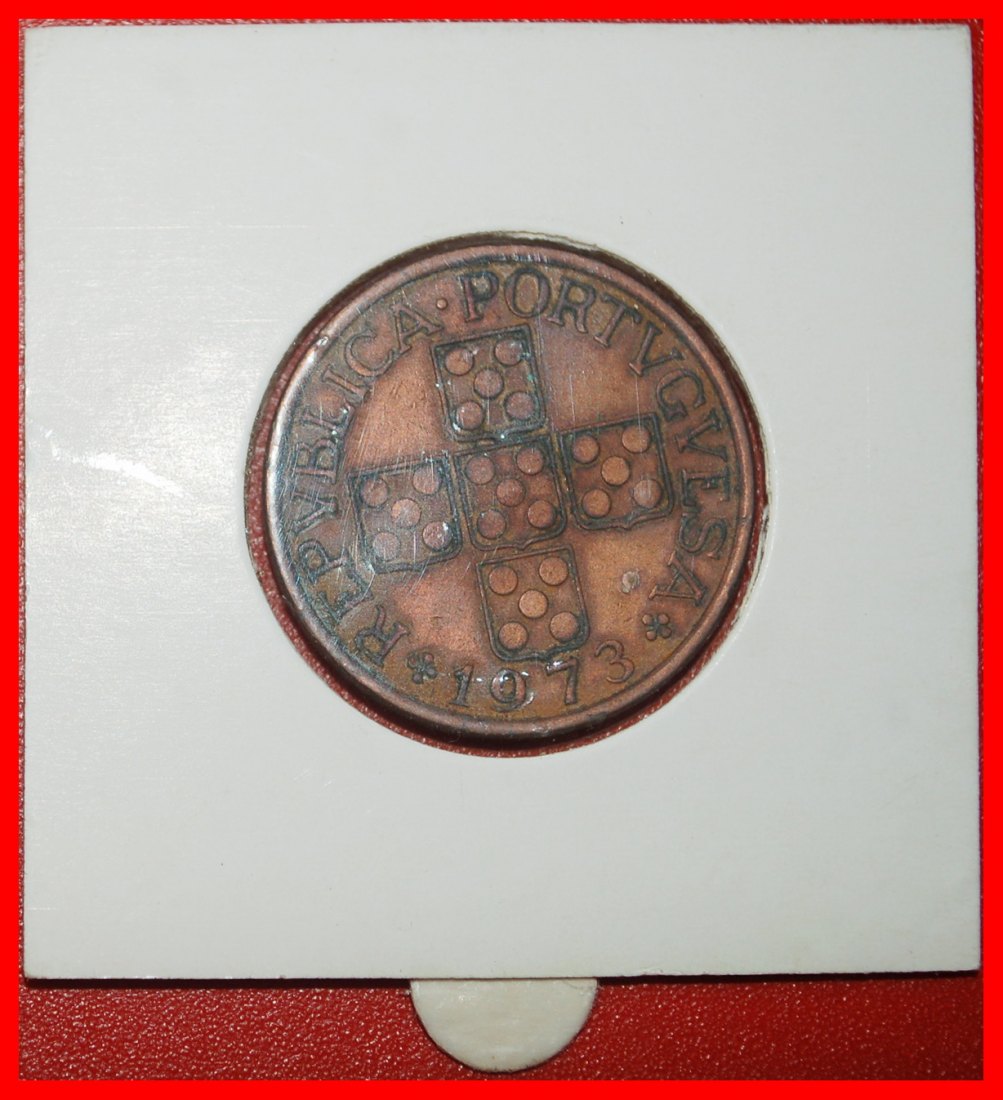 Ⰶ GREAT BRITAIN (1969-1979): PORTUGAL★ 1 ESCUDO 1973★25 SILVER BEZANTS★HOLDER★LOW START★ NO RESERVE!