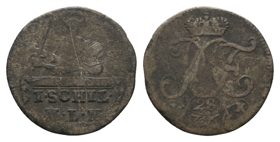  Altdeutschland; Kleinmünze 1764   