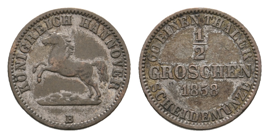  Altdeutschland; Kleinmünze 1858   