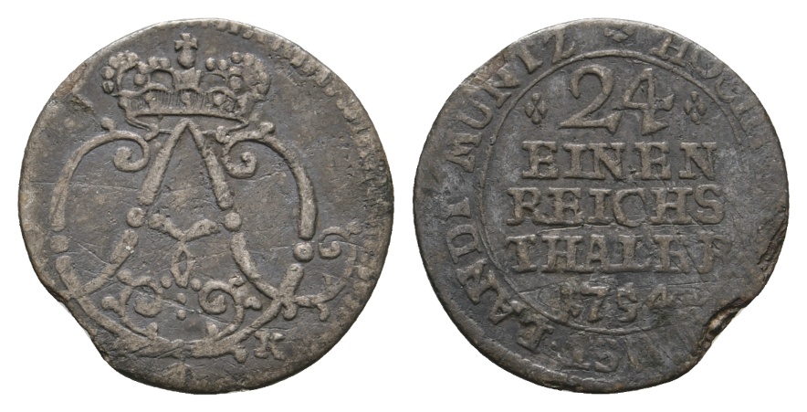  Altdeutschland; Kleinmünze 1754   