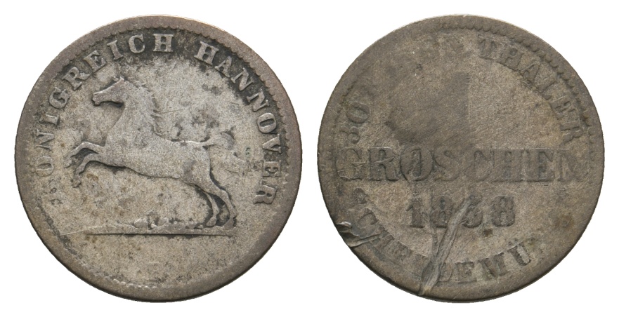  Altdeutschland; Kleinmünze 1858   
