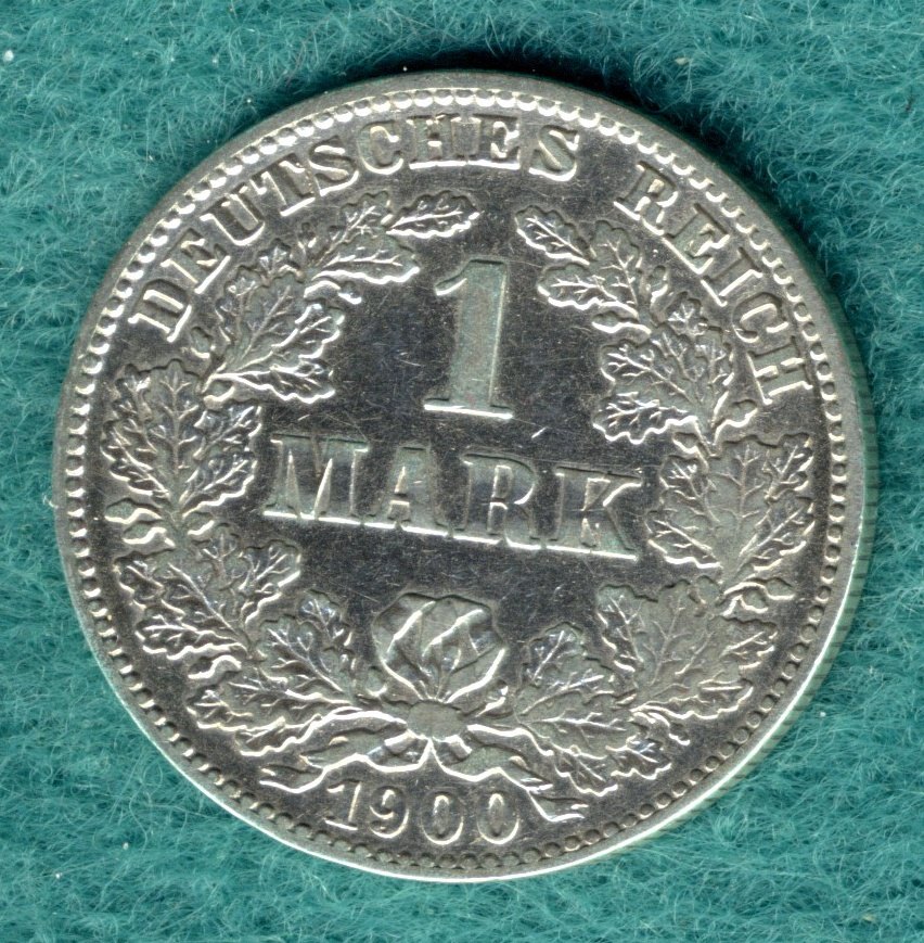  J.17 Kaiserreich - 1 Mark 1900 J   