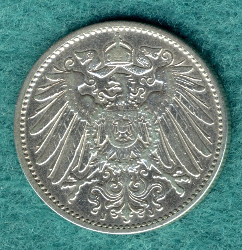  J.17 Kaiserreich - 1 Mark 1900 J   