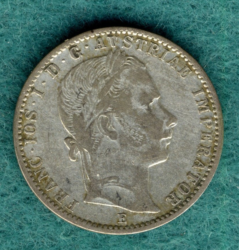  Österreich - Franz Joseph I. - 1/4 Gulden (1/4 Florin) 1862 E   