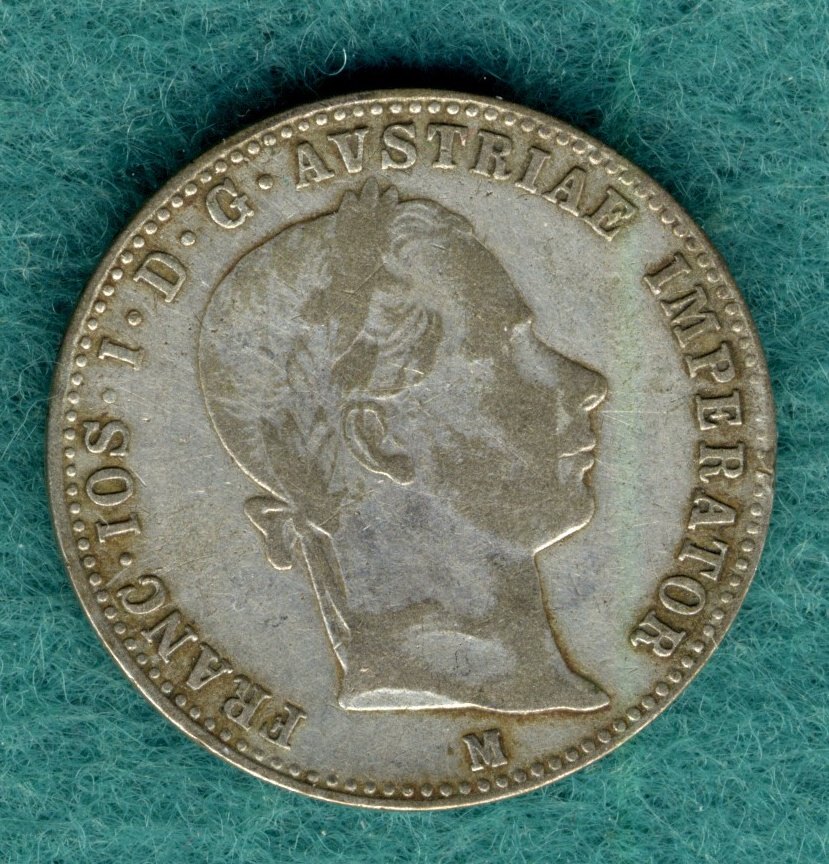  Österreich - Franz Joseph I. - 1/4 Gulden (1/4 Florin) 1859 M - selten !   