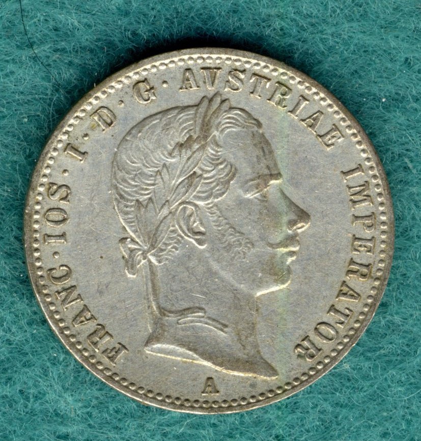 Österreich - Franz Joseph I. - 1/4 Gulden (1/4 Florin) 1857 A   