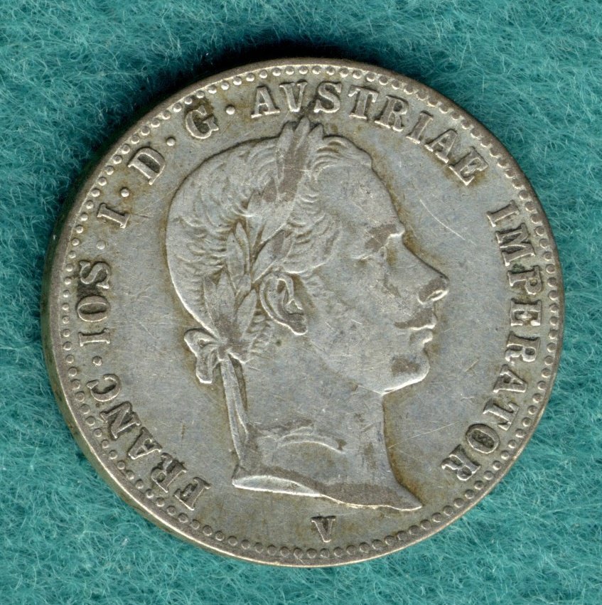  Österreich - Franz Joseph I. - 1/4 Gulden (1/4 Florin) 1863 V   