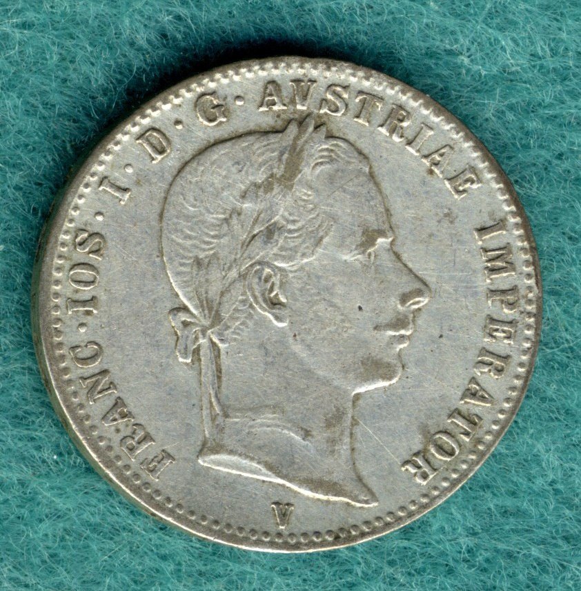  Österreich - Franz Joseph I. - 1/4 Gulden (1/4 Florin) 1859 V   