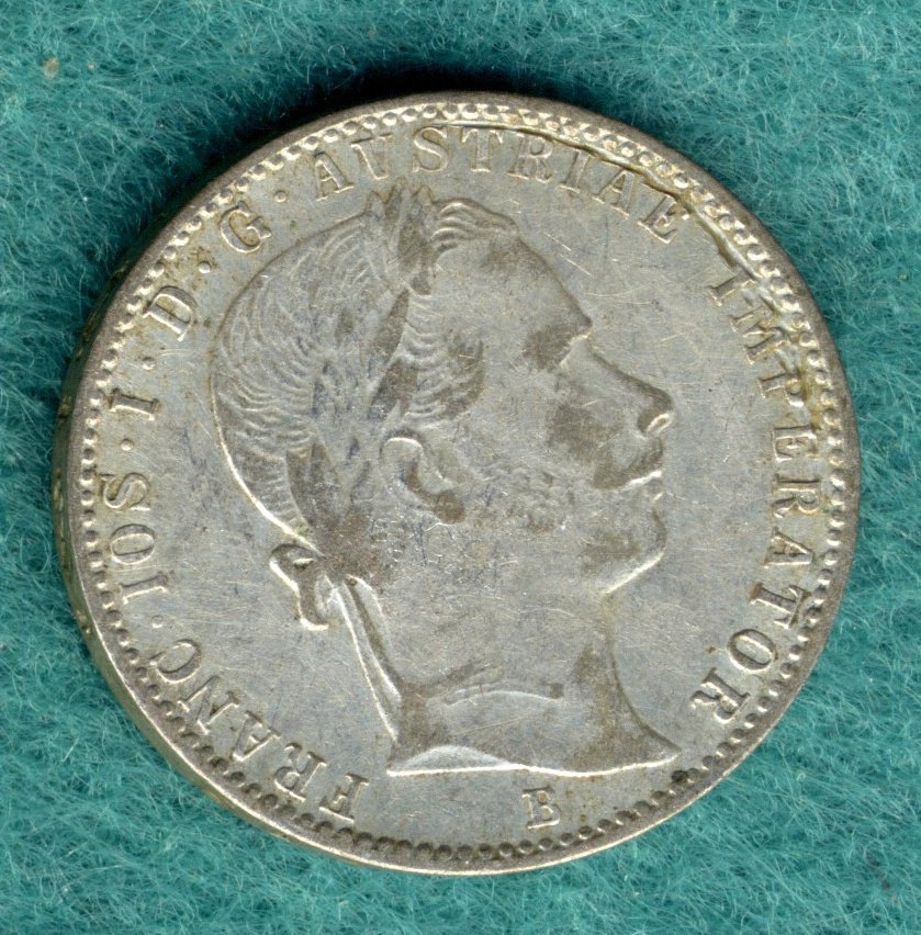  Österreich - Franz Joseph I. - 1/4 Gulden (1/4 Florin) 1862 B   