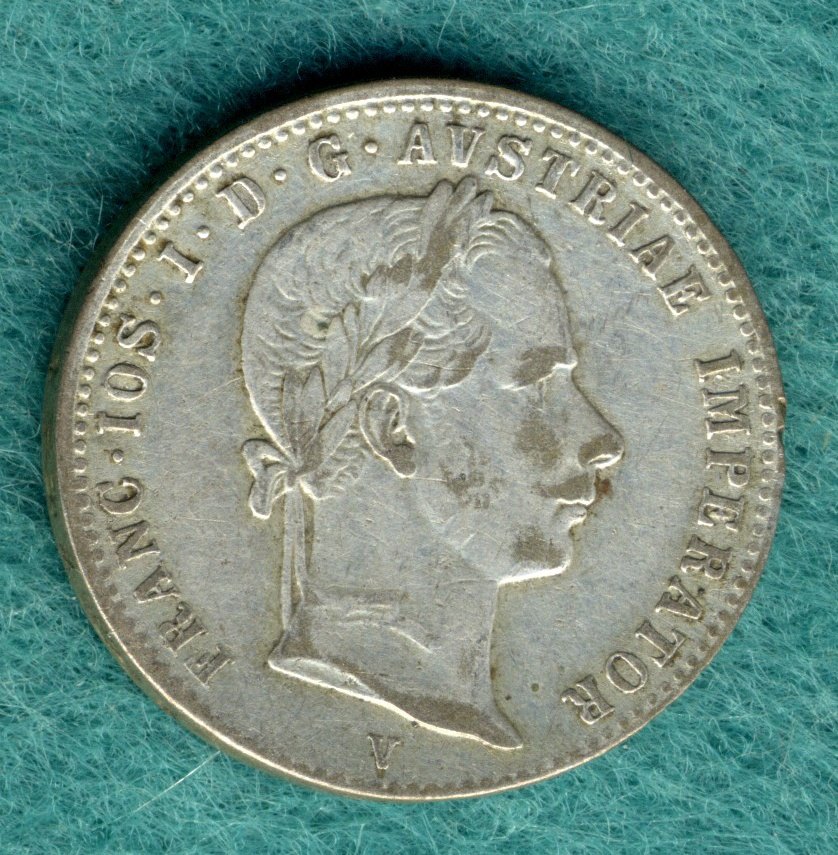  Österreich - Franz Joseph I. - 1/4 Gulden (1/4 Florin) 1860 V   
