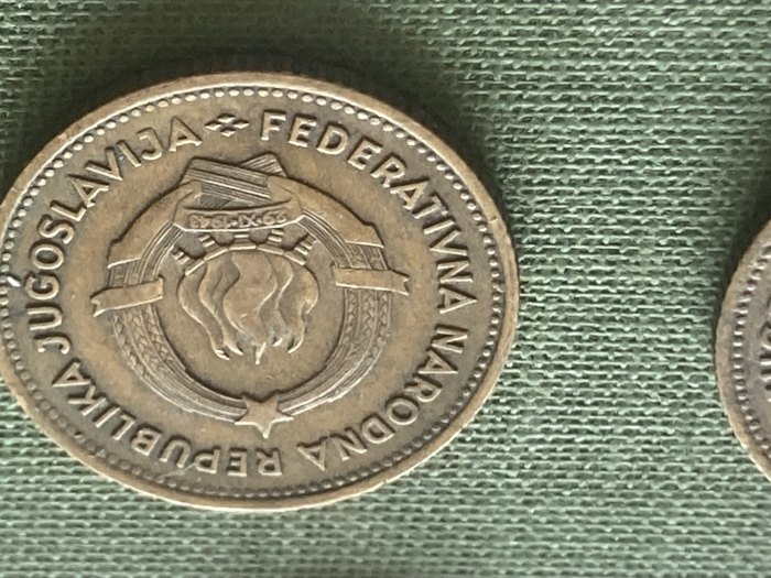  Münze Münzen Umlaufmünze Jugoslawien 10 Dinar 1955   