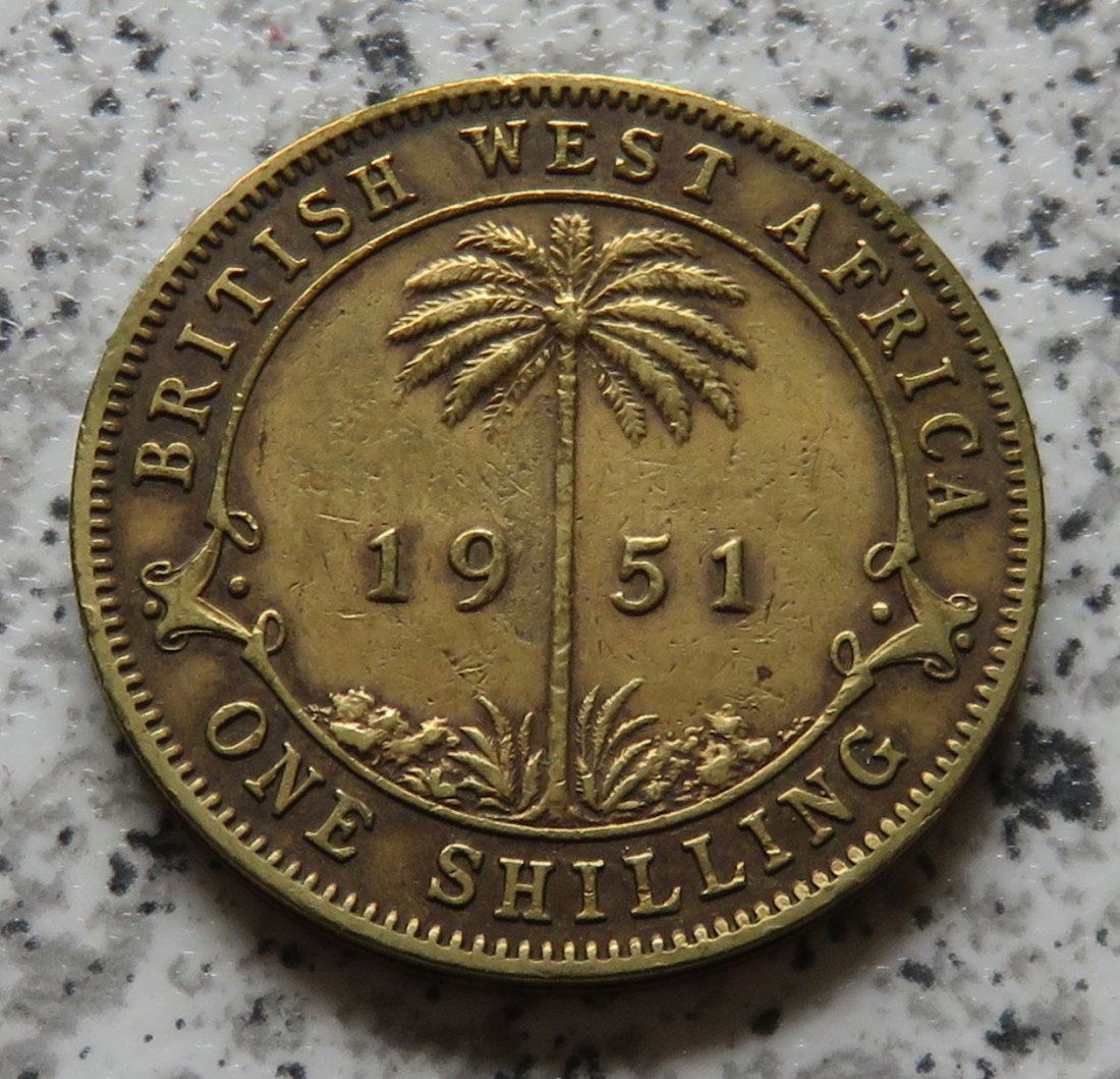  British West Afrika 1 Shilling 1951 H   