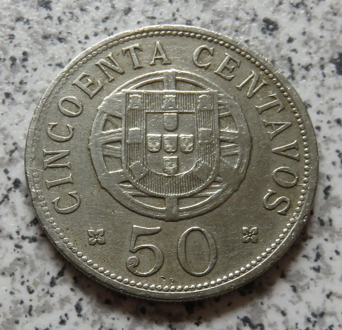  Angola 50 Centavos 1927   