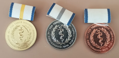 3 Orden Medizin DDR Gold Silber Bronze