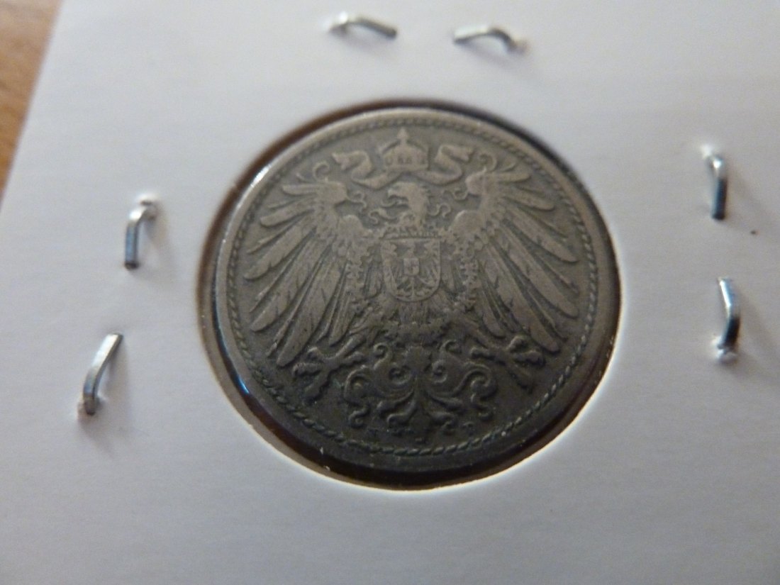  Kaiserreich 10 Pfennig 1907 -D- Jaeger 13. ss   