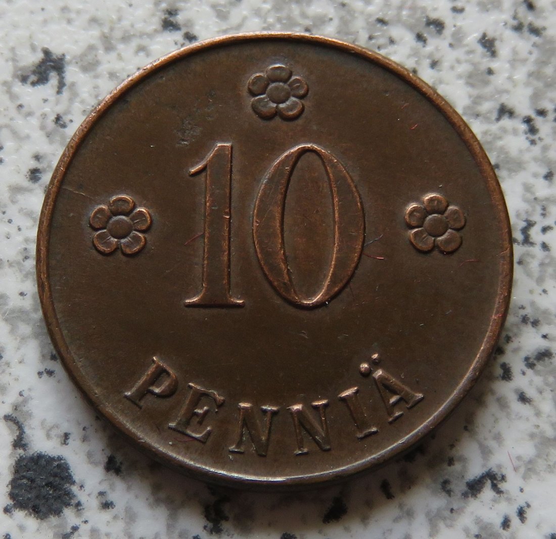  Finnland 10 Penniä 1923   