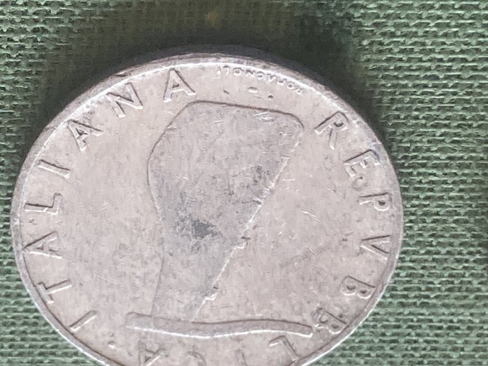  Münze Münzen Umlaufmünze Italien 5 Lire 1954   