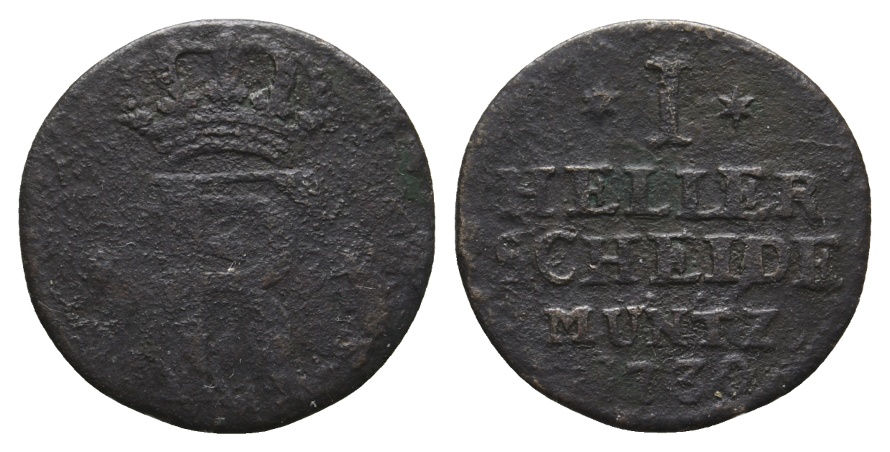  Altdeutschland; Hessen; Kleinmünze 1730?   