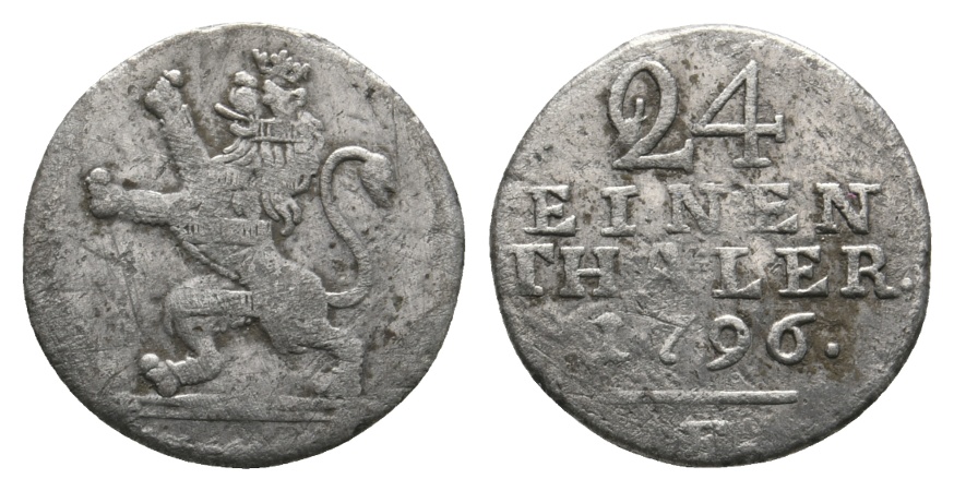  Altdeutschland; Hessen; Kleinmünze 1796   
