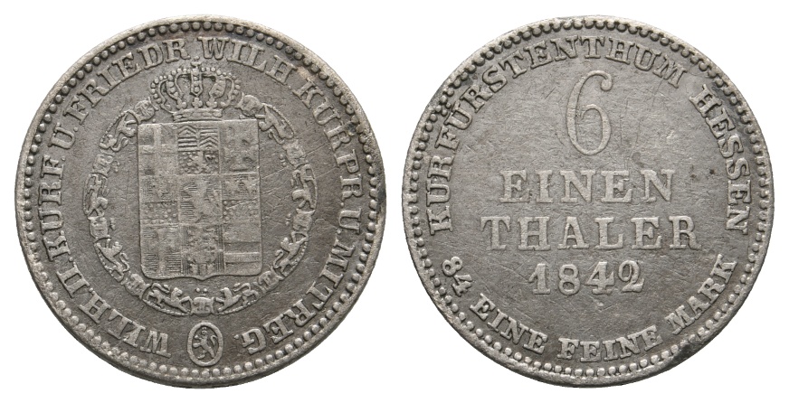  Altdeutschland; Hessen; Kleinmünze 1824   
